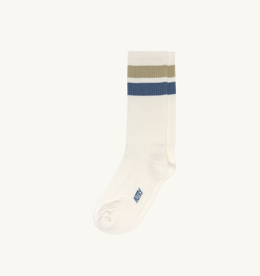 STRIPED JACQUARD LOGO SOCKS UNISEX - AUTRY Classic