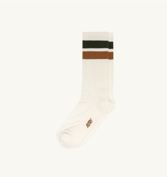 STRIPED JACQUARD LOGO SOCKS UNISEX - AUTRY Everyday