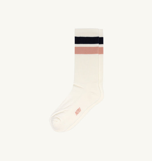STRIPED JACQUARD LOGO SOCKS UNISEX - AUTRY Value