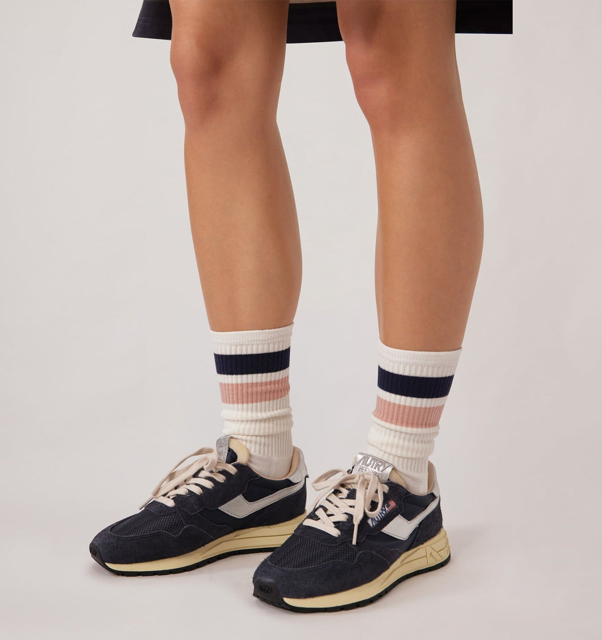 STRIPED JACQUARD LOGO SOCKS UNISEX - AUTRY Value