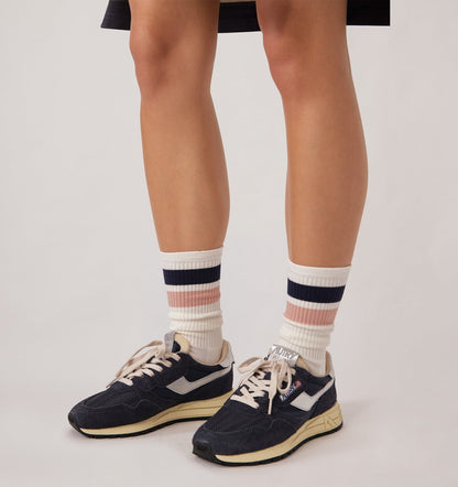 STRIPED JACQUARD LOGO SOCKS UNISEX - AUTRY Value