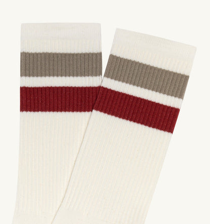 STRIPED JACQUARD LOGO SOCKS UNISEX - AUTRY Great Value
