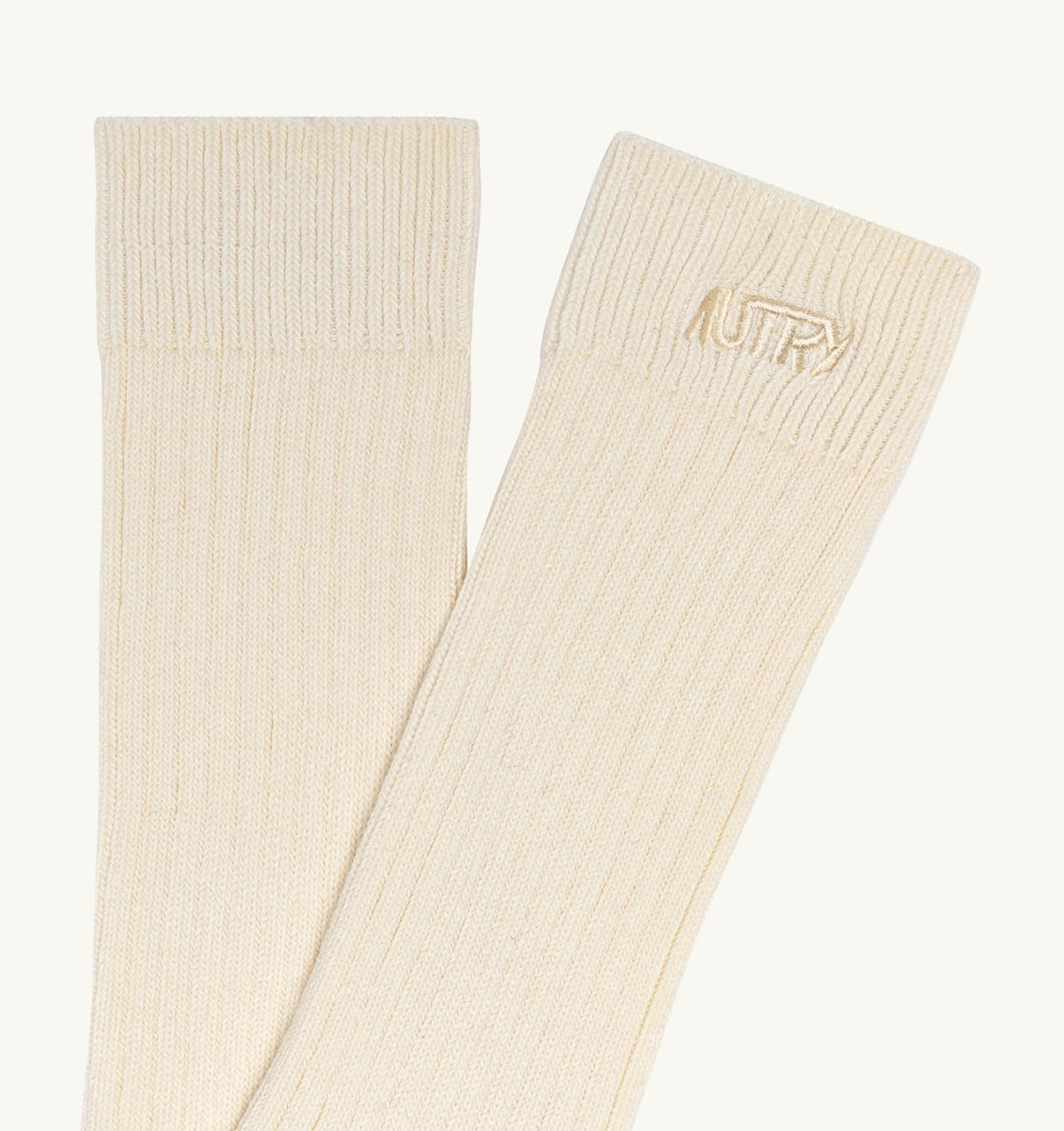 RIBBED SOCKS WITH EMBROIDERED LOGO UNISEX - AUTRY Classic