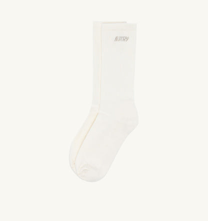COTTON TERRY SOCKS WITH LUREX LOGO - AUTRY Essential