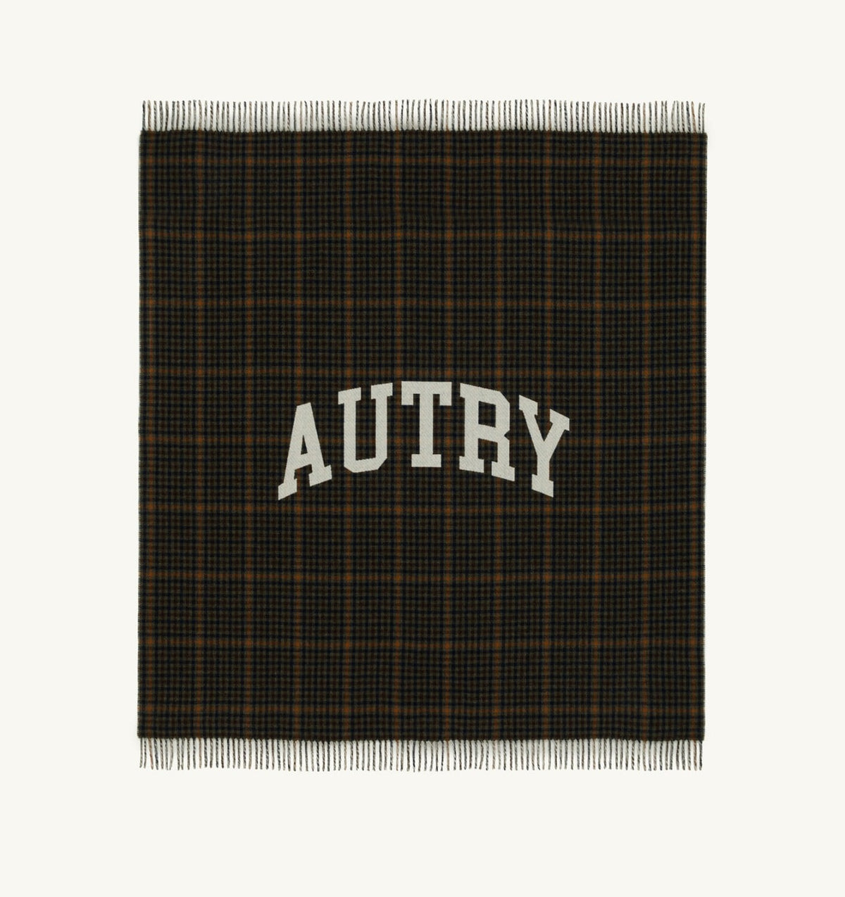CHECKED BLANKET WITH MAXI LOGO UNISEX - AUTRY Value