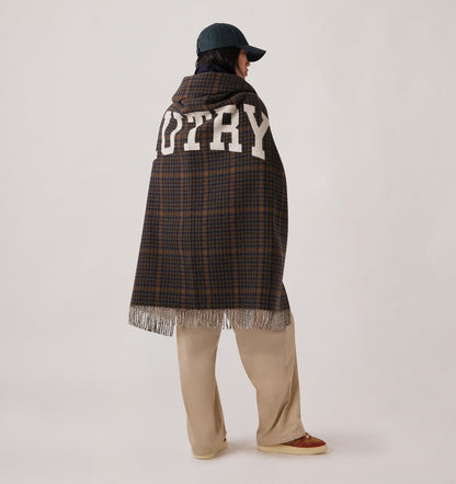 CHECKED BLANKET WITH MAXI LOGO UNISEX - AUTRY Value