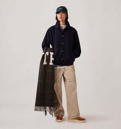 CHECKED BLANKET WITH MAXI LOGO UNISEX - AUTRY Value
