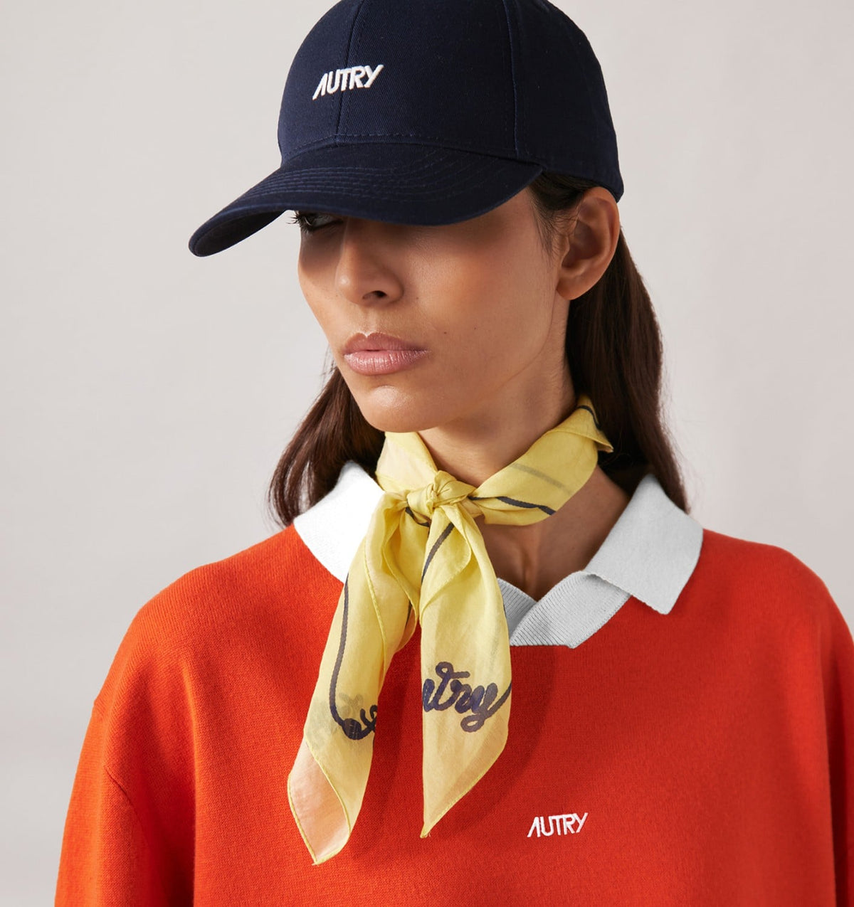 FOULARD SCARF IN COTTON AND SILK UNISEX - AUTRY Quality