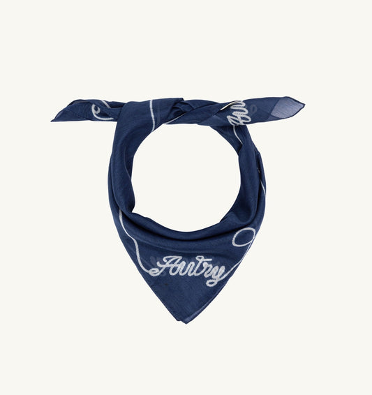 FOULARD SCARF IN COTTON AND SILK UNISEX - AUTRY Classic