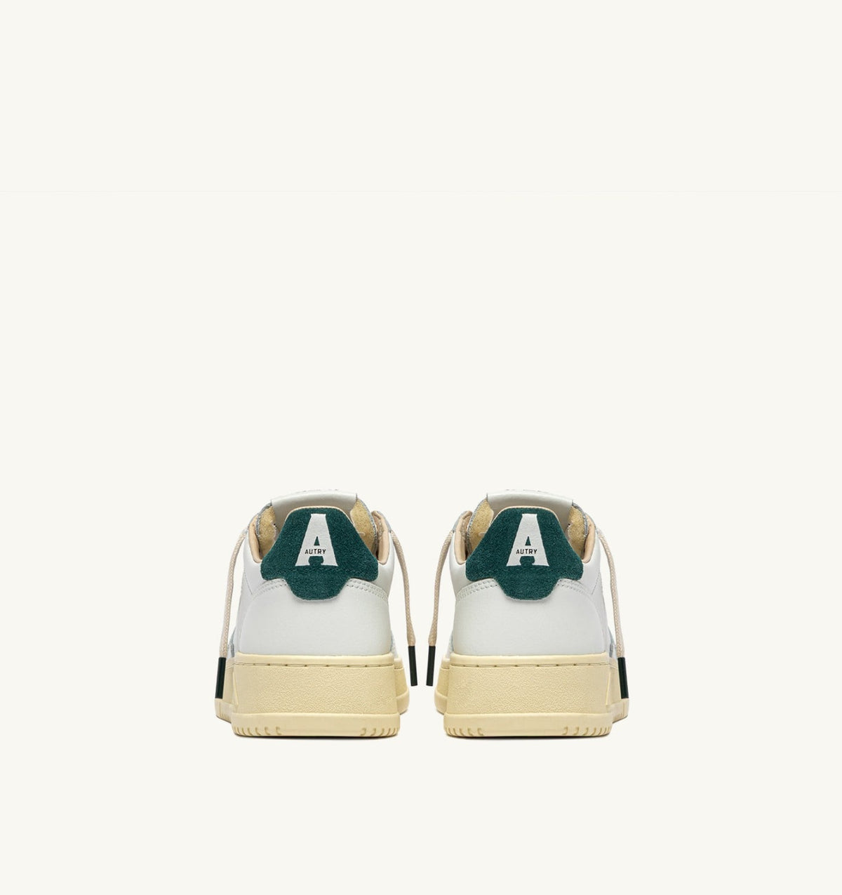 MEDALIST LOW SNEAKERS IN WHITE LEATHER AND DARK SEA SUEDE - AUTRY Latest