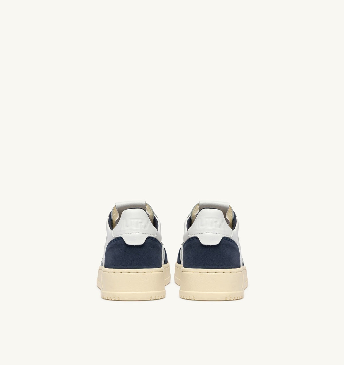 MEDALIST LOW SNEAKERS IN WHITE LEATHER AND DENIM SUEDE - AUTRY Great Value