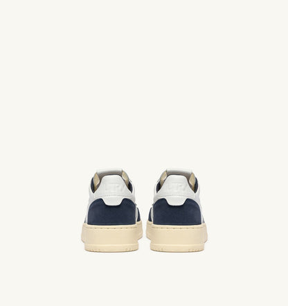 MEDALIST LOW SNEAKERS IN WHITE LEATHER AND DENIM SUEDE - AUTRY Great Value