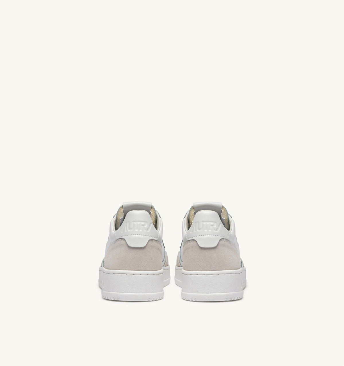 MEDALIST LOW SNEAKERS IN WHITE LEATHER AND SUEDE - AUTRY Classic