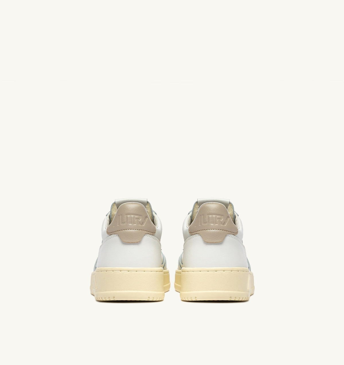 MEDALIST LOW SNEAKERS IN WHITE AND FEATHER GRAY LEATHER - AUTRY Latest