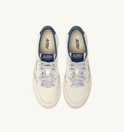 MEDALIST LOW SNEAKERS IN BLUE DEPTHS AND VAPOR LEATHER - AUTRY Latest