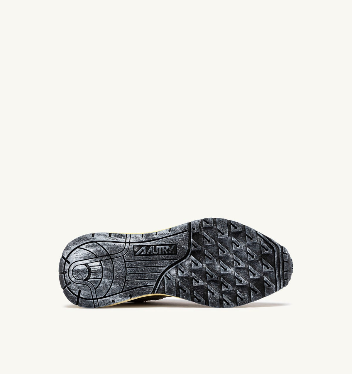 REELWIND LOW SNEAKERS IN FOAM SUGAR AND COVERT GREEN NYLON AND SUEDE - AUTRY Everyday