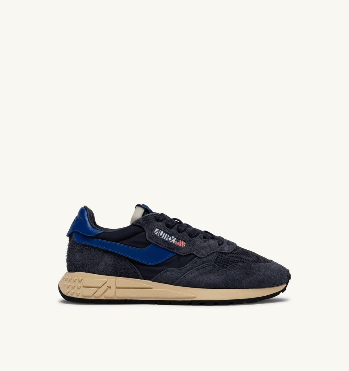 REELWIND LOW SNEAKERS IN SPACE BLUE AND LAPIS BLUE NYLON AND SUEDE - AUTRY Latest