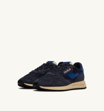 REELWIND LOW SNEAKERS IN SPACE BLUE AND LAPIS BLUE NYLON AND SUEDE - AUTRY Latest