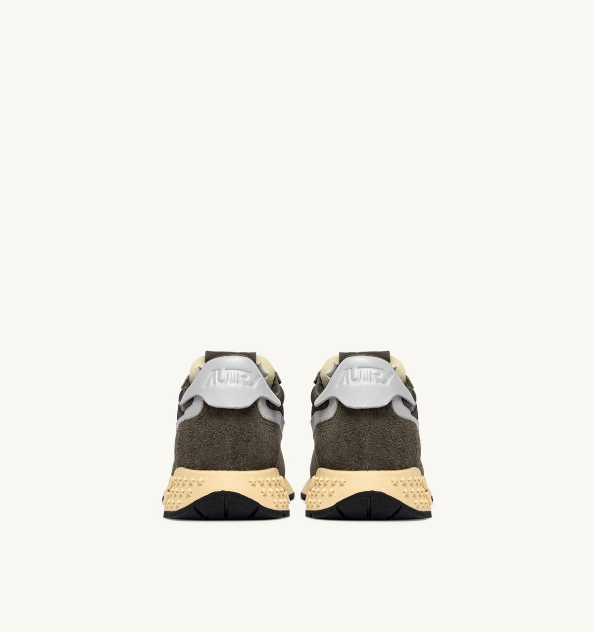REELWIND LOW SNEAKERS IN OLIVE NIGHT AND HARBOR MIST NYLON AND SUEDE - AUTRY Everyday
