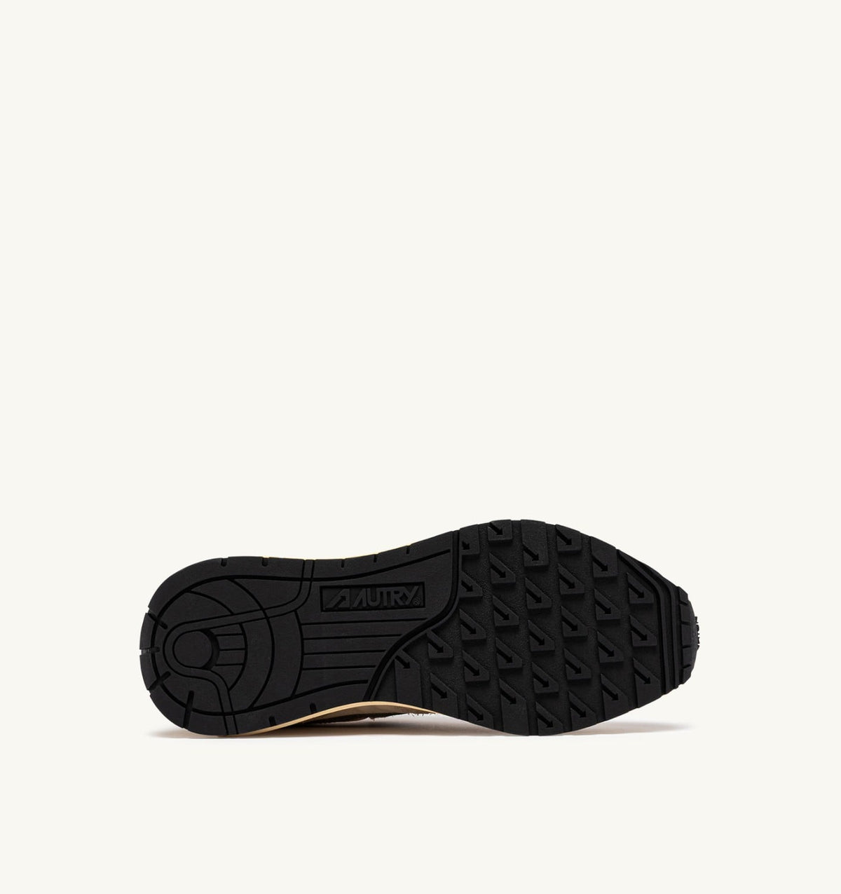 REELWIND LOW SNEAKERS IN ECRU AND COVERT GREEN NYLON AND SUEDE - AUTRY Great Value