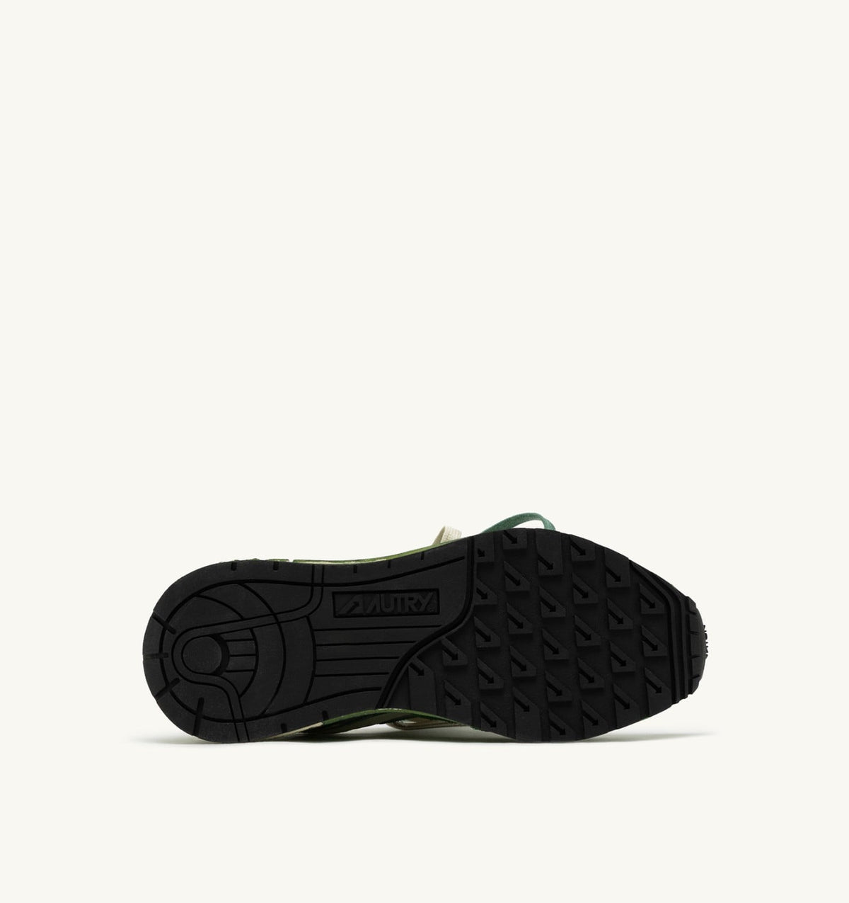 REELWIND SUPER VINTAGE SNEAKERS IN WHITE AND GREEN SUEDE AND NYLON - AUTRY Classic