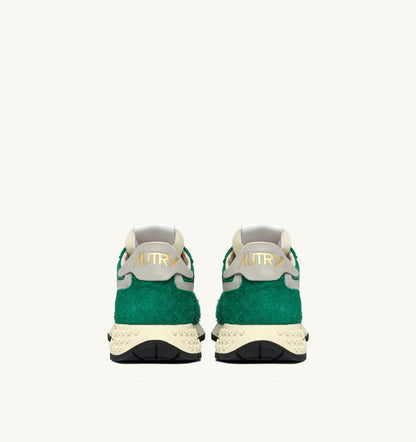 REELWIND LOW SNEAKERS IN GREEN NYLON AND SUEDE - AUTRY Everyday