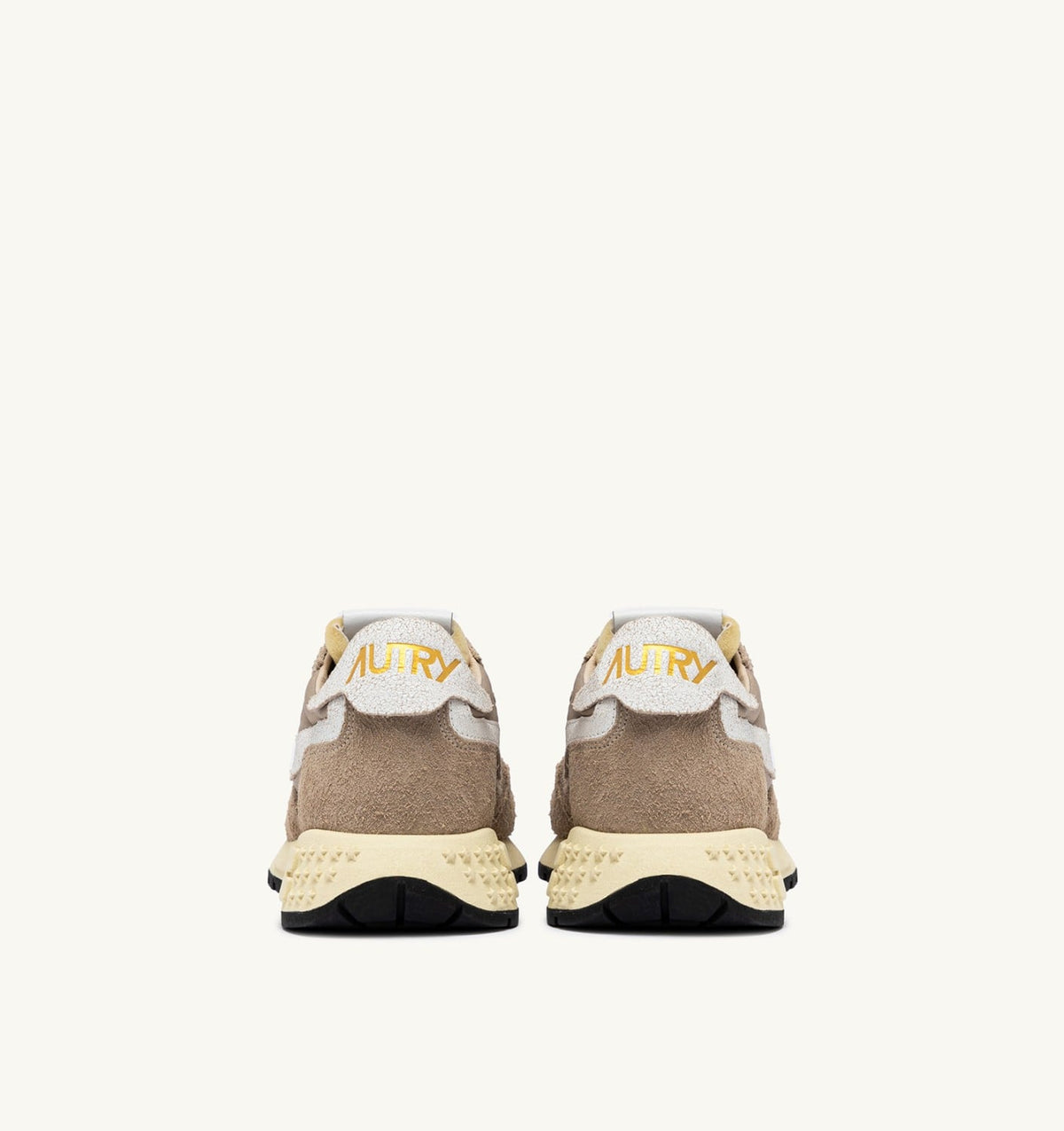 REELWIND LOW SNEAKERS IN PEPPER AND WHITE NYLON AND SUEDE - AUTRY Value