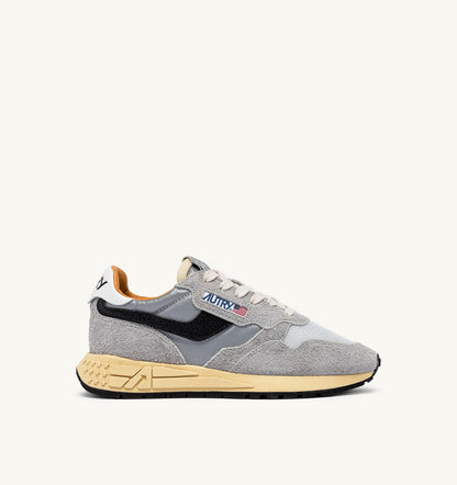 REELWIND LOW SNEAKERS IN SAND SUEDE AND REFLECTIVE NYLON - AUTRY Quality