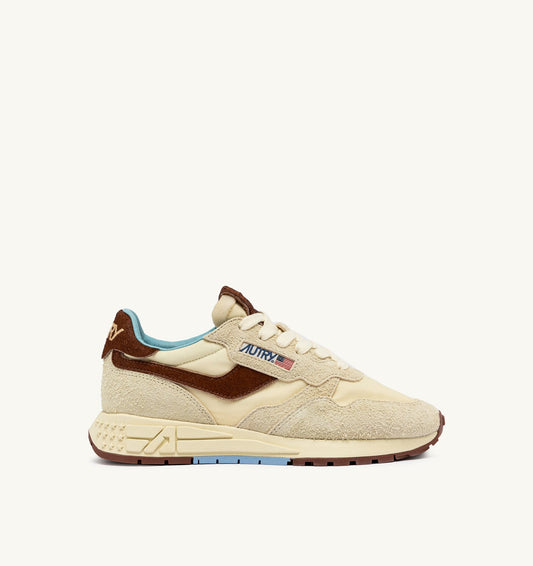 REELWIND LOW SNEAKERS IN NYLON AND SUEDE COLOR BROWN AND NUT - AUTRY Essential