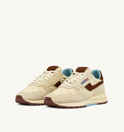REELWIND LOW SNEAKERS IN NYLON AND SUEDE COLOR BROWN AND NUT - AUTRY Essential