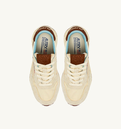 REELWIND LOW SNEAKERS IN NYLON AND SUEDE COLOR BROWN AND NUT - AUTRY Essential