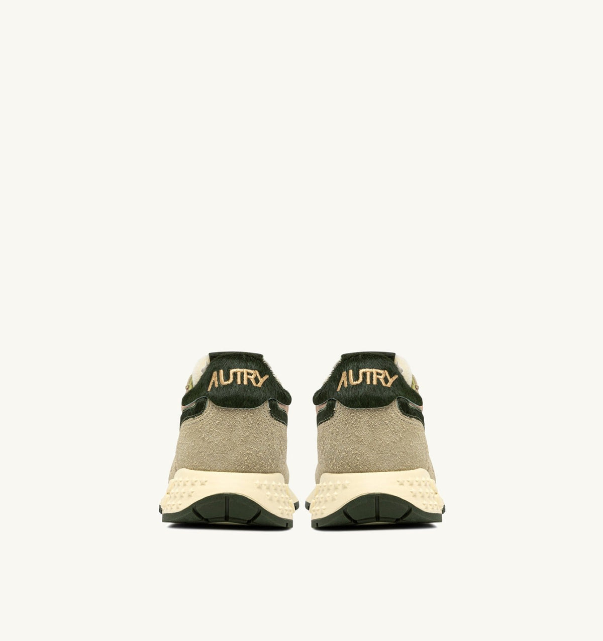 REELWIND LOW SNEAKERS IN NYLON AND SUEDE COLOR SPONGE AND GREEN - AUTRY Value
