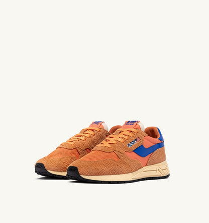 REELWIND LOW SNEAKERS IN CANOVA AND STRONG BLUE NYLON AND SUEDE - AUTRY Essential