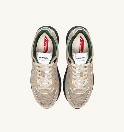 HYPERWAY SNEAKERS IN BISCUIT AND AFTERGLOW SUEDE AND MESH - AUTRY Quality