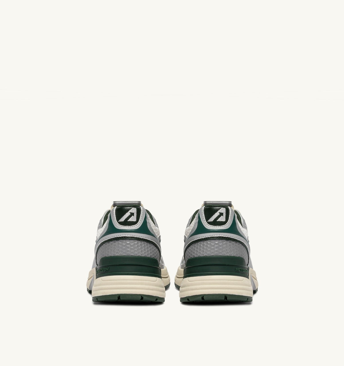 HYPERWAY SNEAKERS IN SILVER, WHISPER WHITE AND MOUNTAIN SYNTHETIC LEATHER AND MESH - AUTRY Everyday