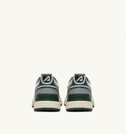 HYPERWAY SNEAKERS IN SILVER, WHISPER WHITE AND MOUNTAIN SYNTHETIC LEATHER AND MESH - AUTRY Everyday
