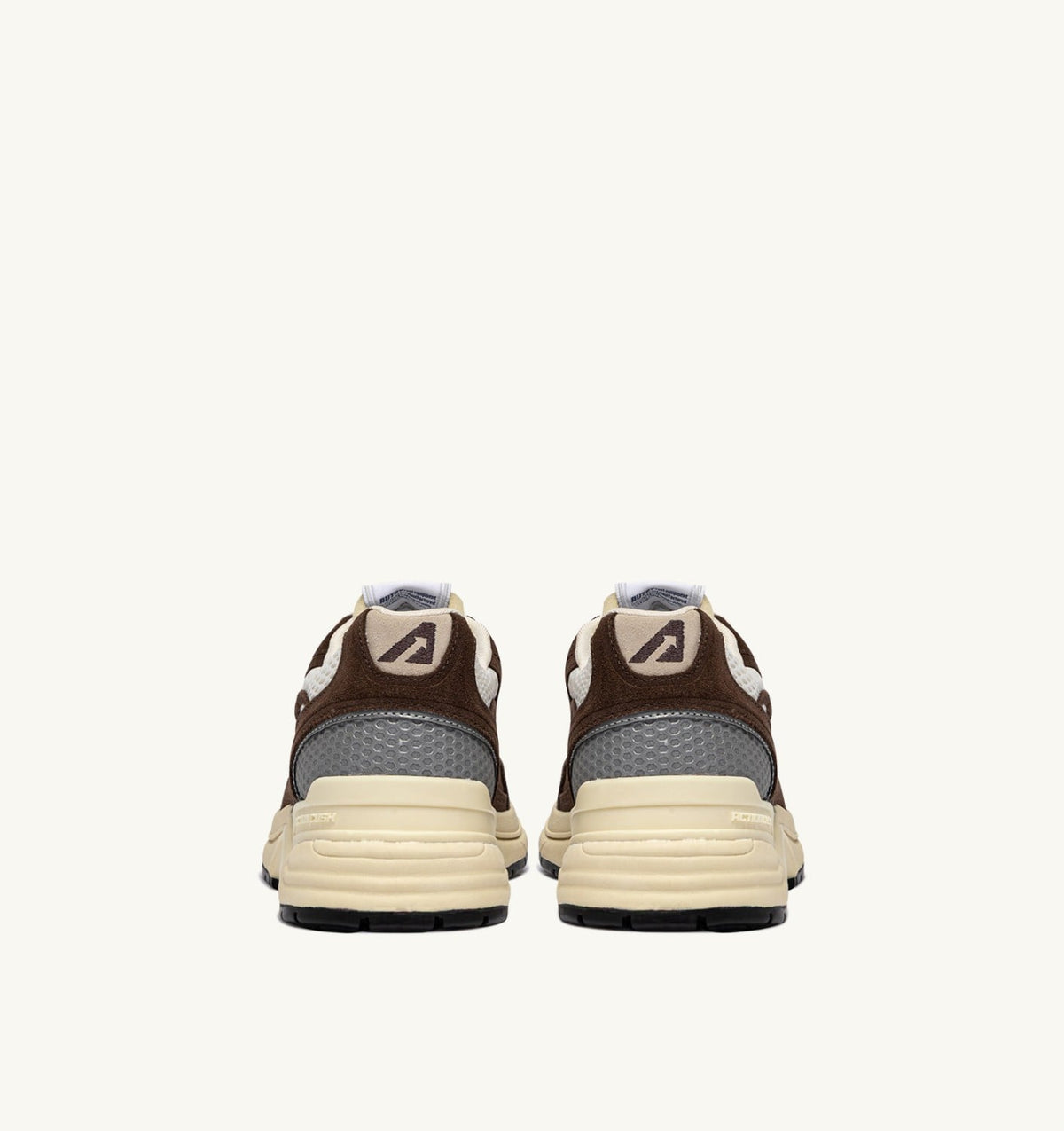 HYPERWAY SNEAKERS IN MARSHMALLOW AND TERRACOTTA SUEDE AND MESH - AUTRY Latest
