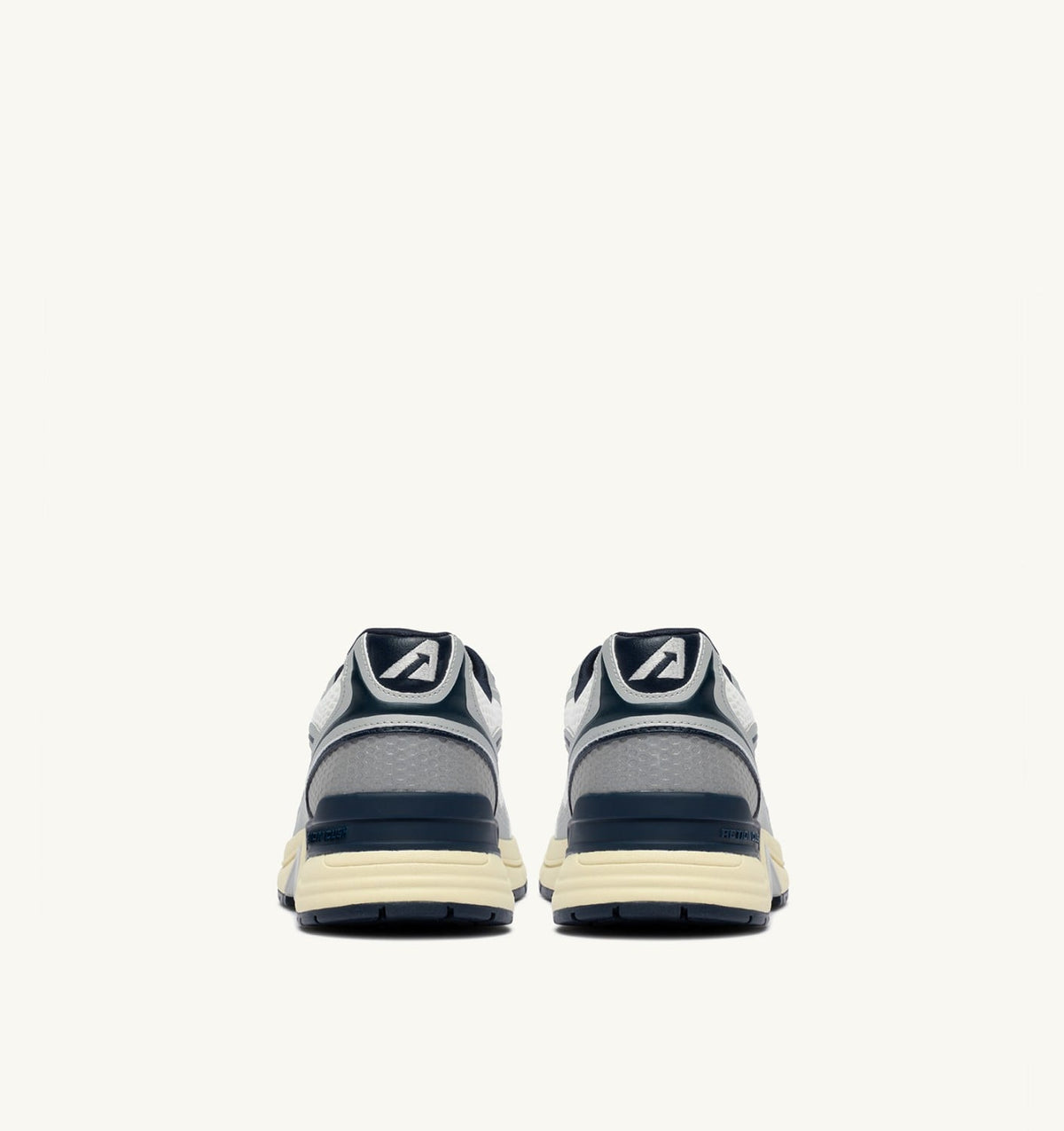 HYPERWAY SNEAKERS IN WHITE SILVER AND SPACE SYNTHETIC LEATHER AND MESH - AUTRY Classic