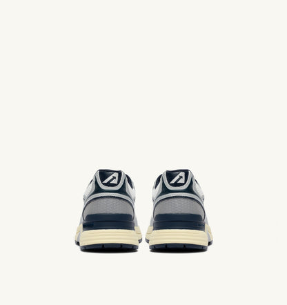 HYPERWAY SNEAKERS IN WHITE SILVER AND SPACE SYNTHETIC LEATHER AND MESH - AUTRY Classic