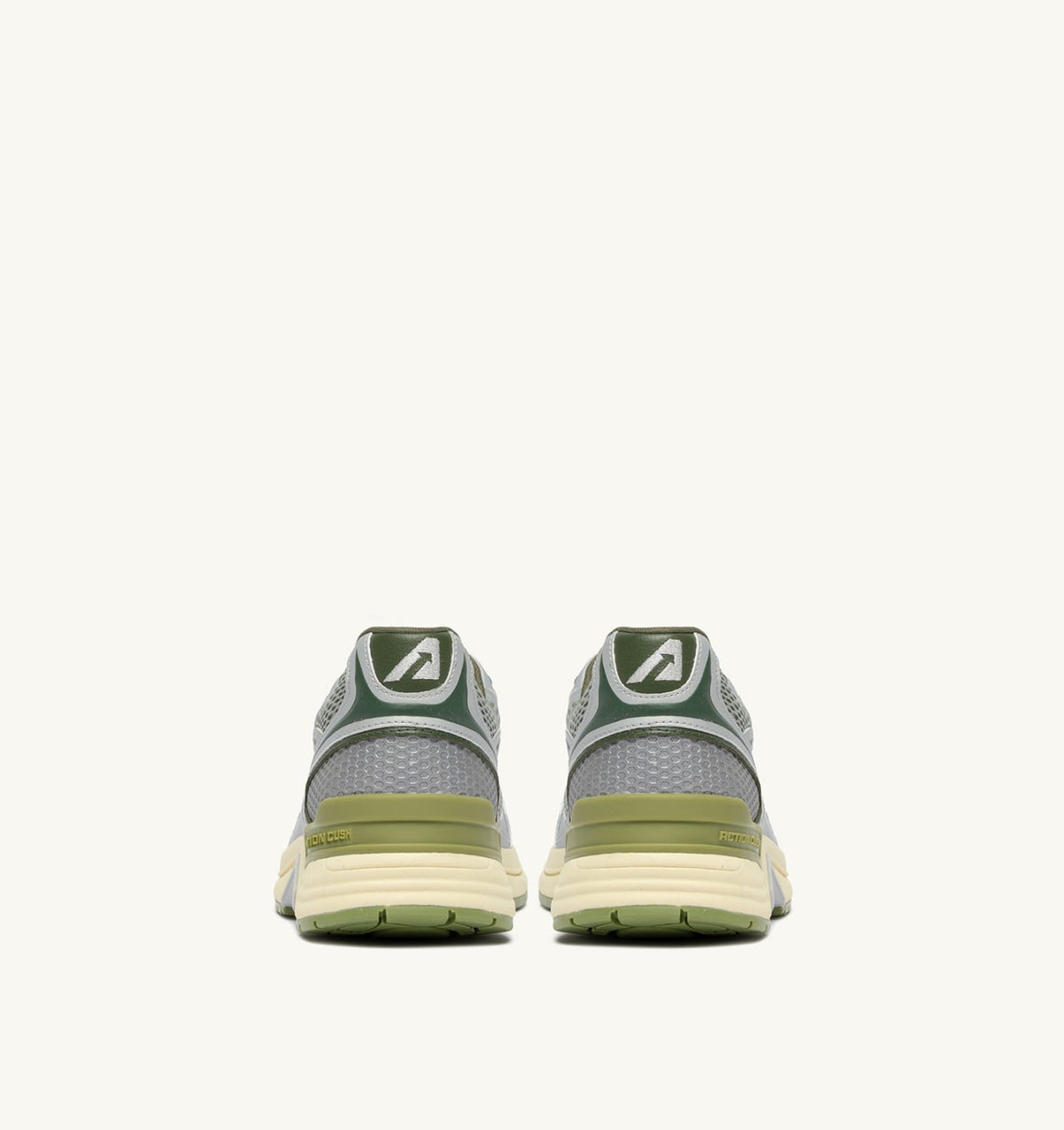 HYPERWAY SNEAKERS IN SILVER SEA GRASS AND CYPRESS SYNTHETIC LEATHER AND MESH - AUTRY Essential