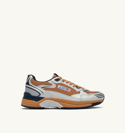 HYPERWAY SNEAKERS IN SILVER BISCUIT AND SPACE SYNTHETIC LEATHER AND MESH - AUTRY Everyday