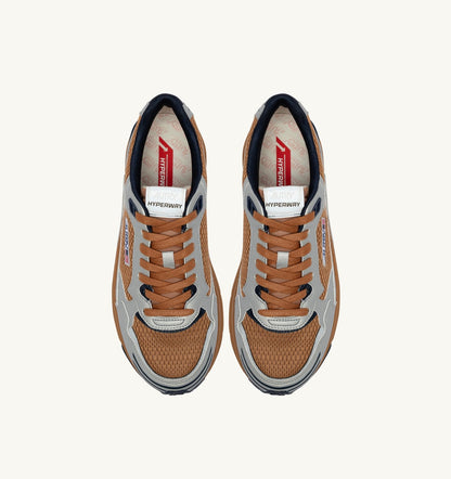 HYPERWAY SNEAKERS IN SILVER BISCUIT AND SPACE SYNTHETIC LEATHER AND MESH - AUTRY Everyday