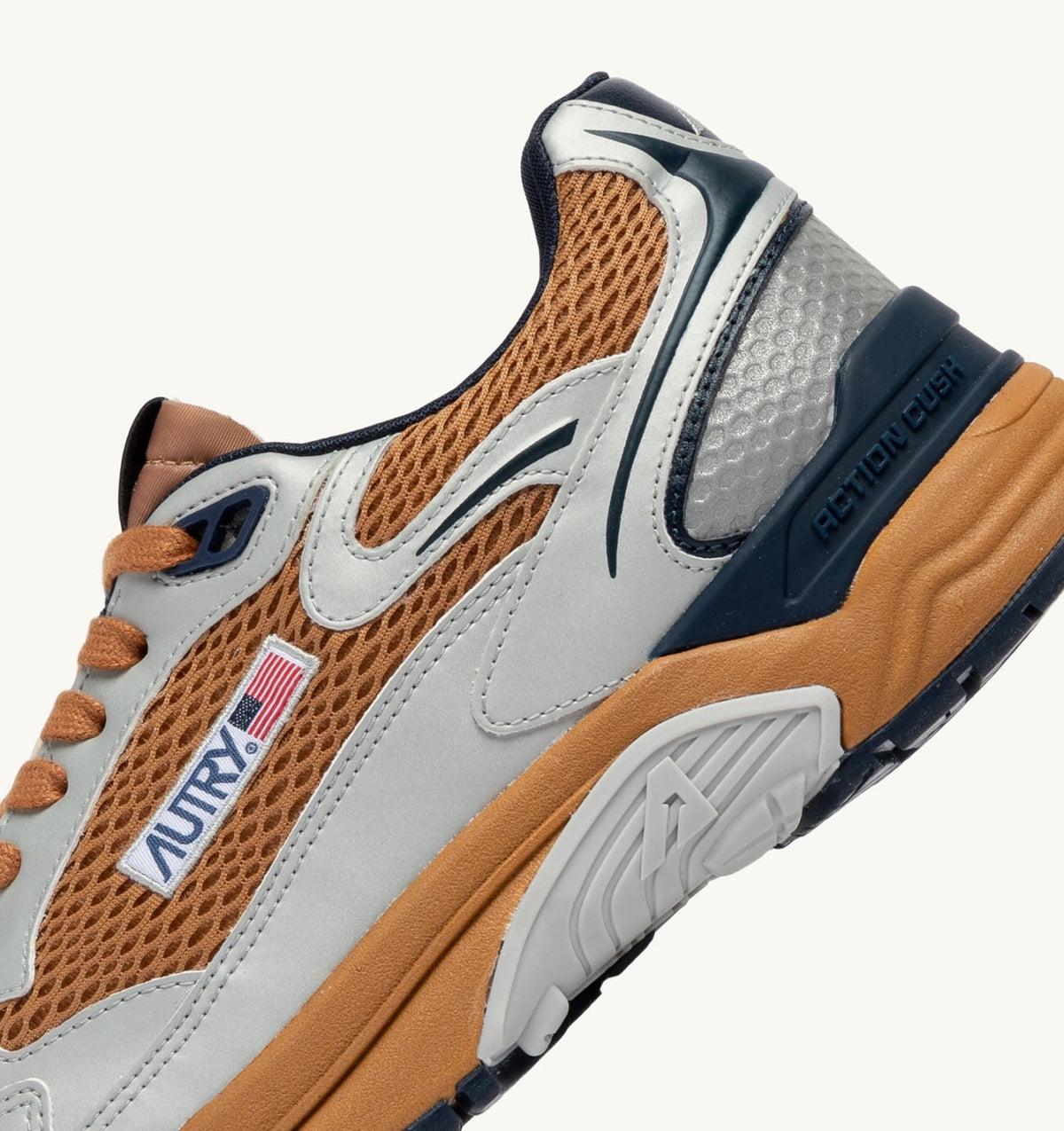 HYPERWAY SNEAKERS IN SILVER BISCUIT AND SPACE SYNTHETIC LEATHER AND MESH - AUTRY Everyday