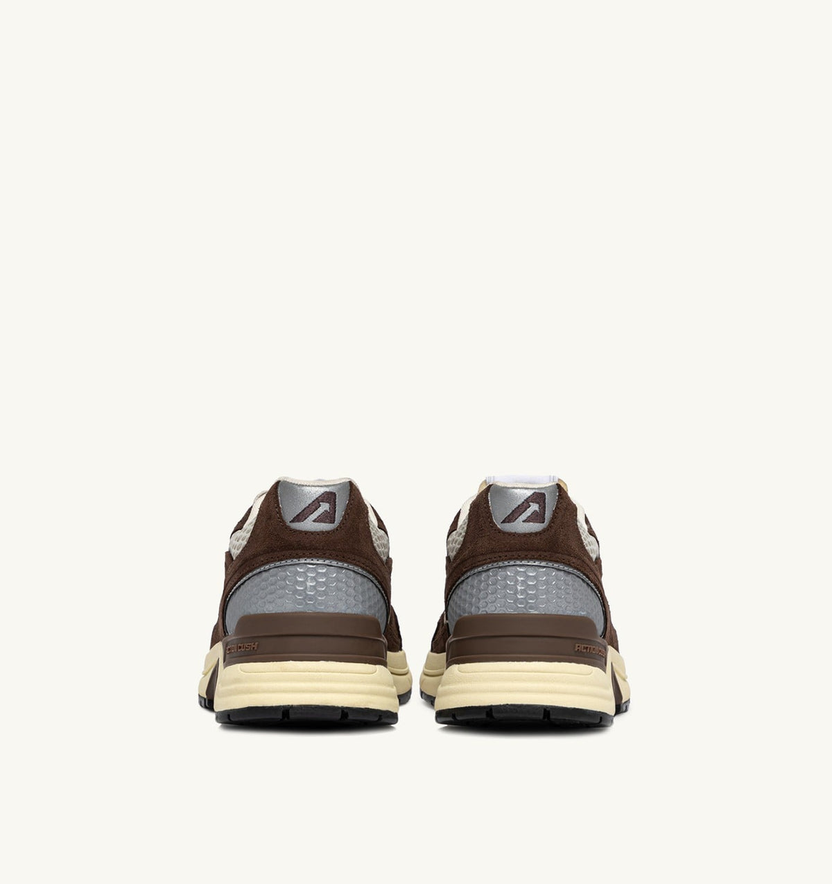 HYPERWAY SNEAKERS IN SAND AND BRICK RED MESH AND SUEDE - AUTRY Quality