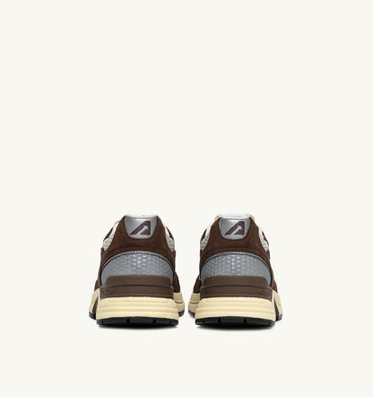HYPERWAY SNEAKERS IN SAND AND BRICK RED MESH AND SUEDE - AUTRY Quality