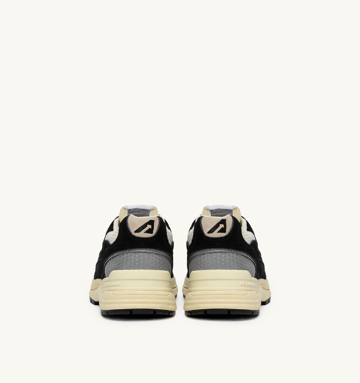 HYPERWAY SNEAKERS IN BLACK AND SILVER MESH AND SUEDE - AUTRY Latest