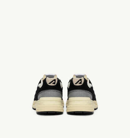 HYPERWAY SNEAKERS IN BLACK AND SILVER MESH AND SUEDE - AUTRY Latest