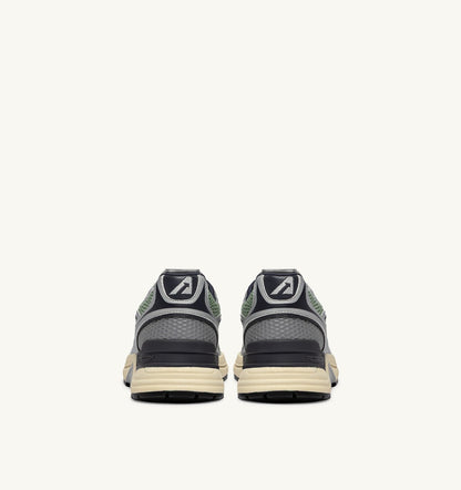 HYPERWAY SNEAKERS IN SILVER, TEA AND BLACKENED PEARL SYNTHETIC LEATHER AND MESH - AUTRY Classic