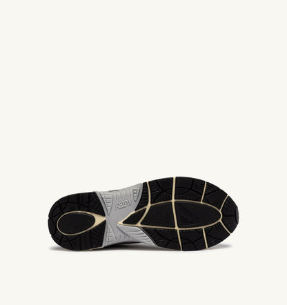 HYPERWAY SNEAKERS IN SILVER, TEA AND BLACKENED PEARL SYNTHETIC LEATHER AND MESH - AUTRY Classic