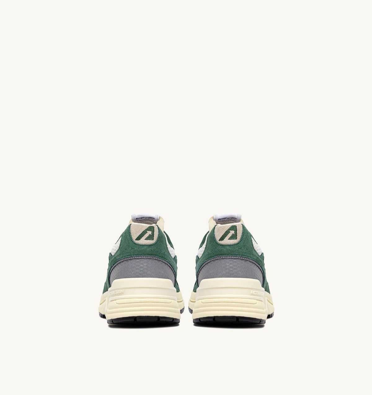 HYPERWAY SNEAKERS IN MALACHITE AND SILVER MESH AND SUEDE - AUTRY Value